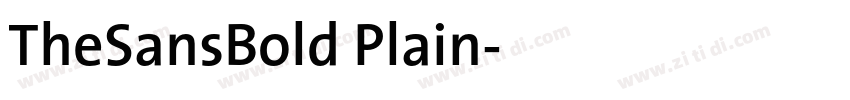 TheSansBold Plain字体转换